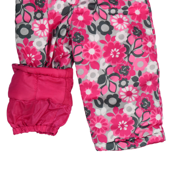 OshKosh BGosh Bib Snow Pants Toddler Girl 18 Months Babycore Floral Playful - Picture 6 of 9